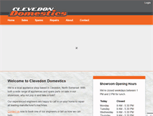 Tablet Screenshot of clevedondomestics.co.uk